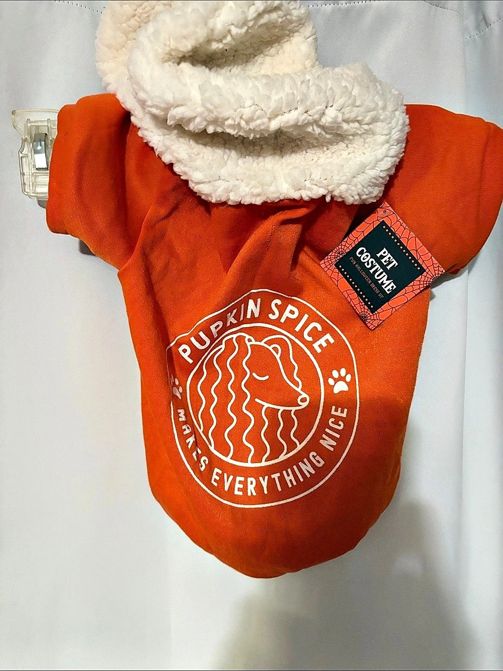 Pet Costume Pumpkin Spice Dog Costume XS NWT